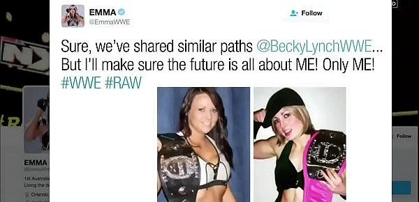  Becky Lynch vs Emma. Raw.